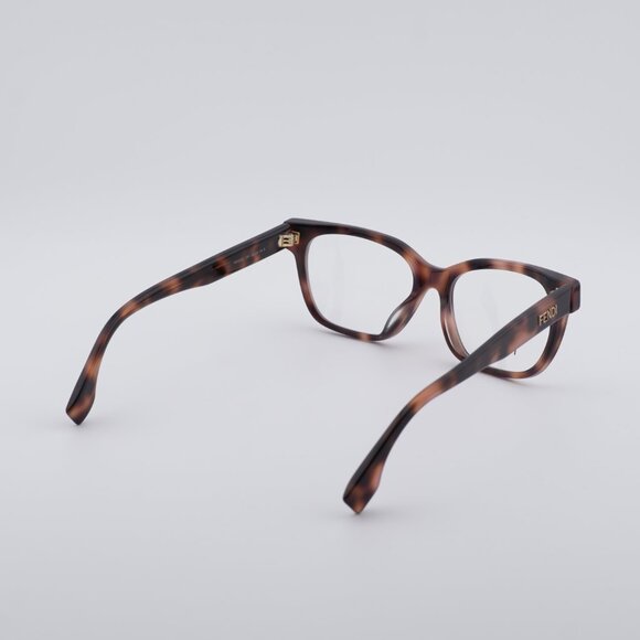 Fendi FE50055F 053 Eyeglasses Havana 52mm Square Frame - Picture 4 of 10